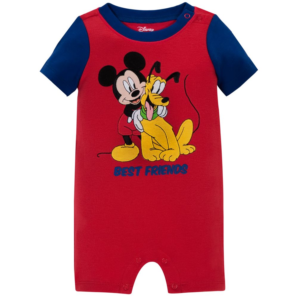 ''Best Friends'' Mickey Mouse Tiny Tee Coverall for Baby Boy