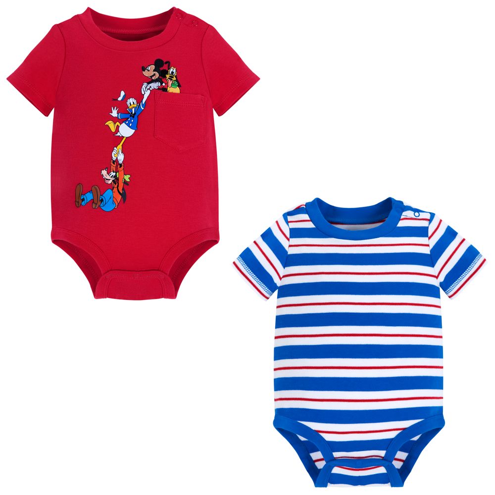 Mickey Mouse and Friends Bodysuit Set for Baby Boy -- 2-Pc.