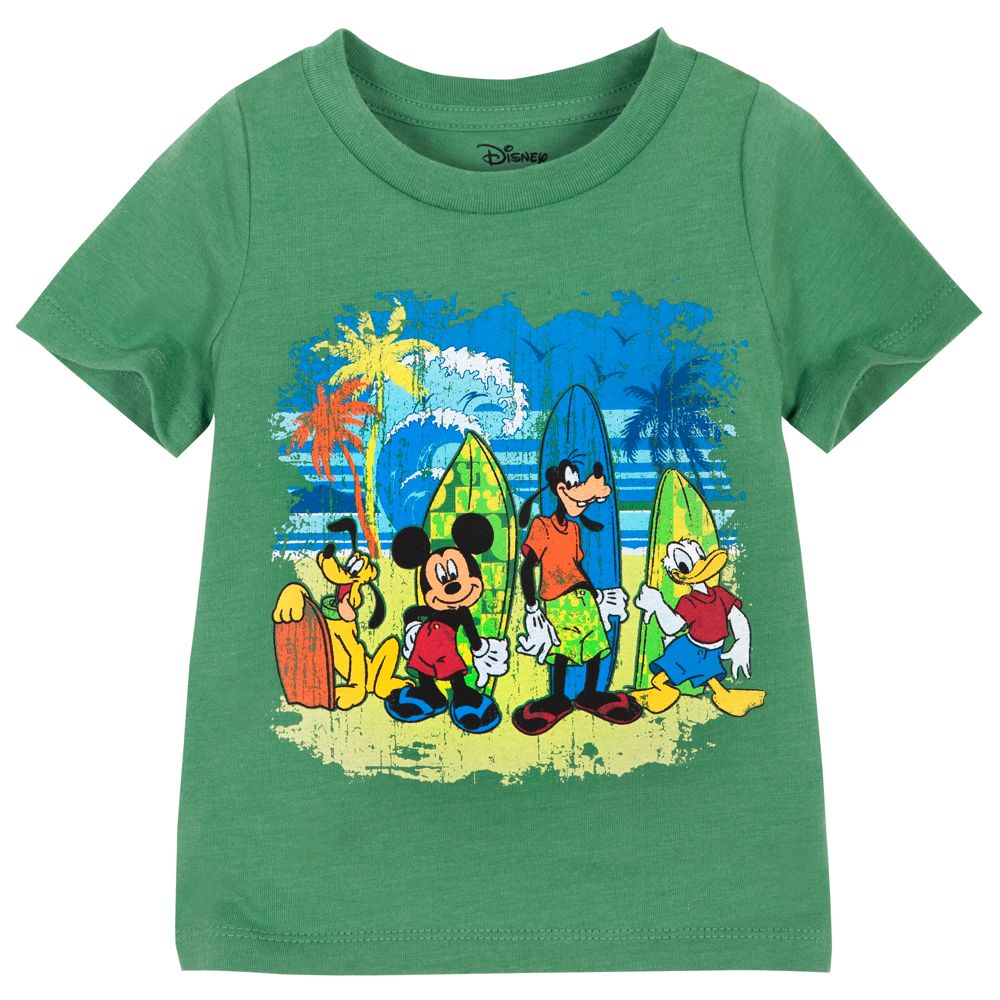 Surfing Mickey Mouse and Friends Tee for Toddler Boys