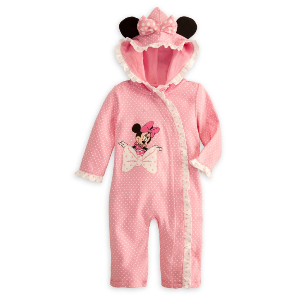 Minnie Mouse Hooded Coverall for Baby