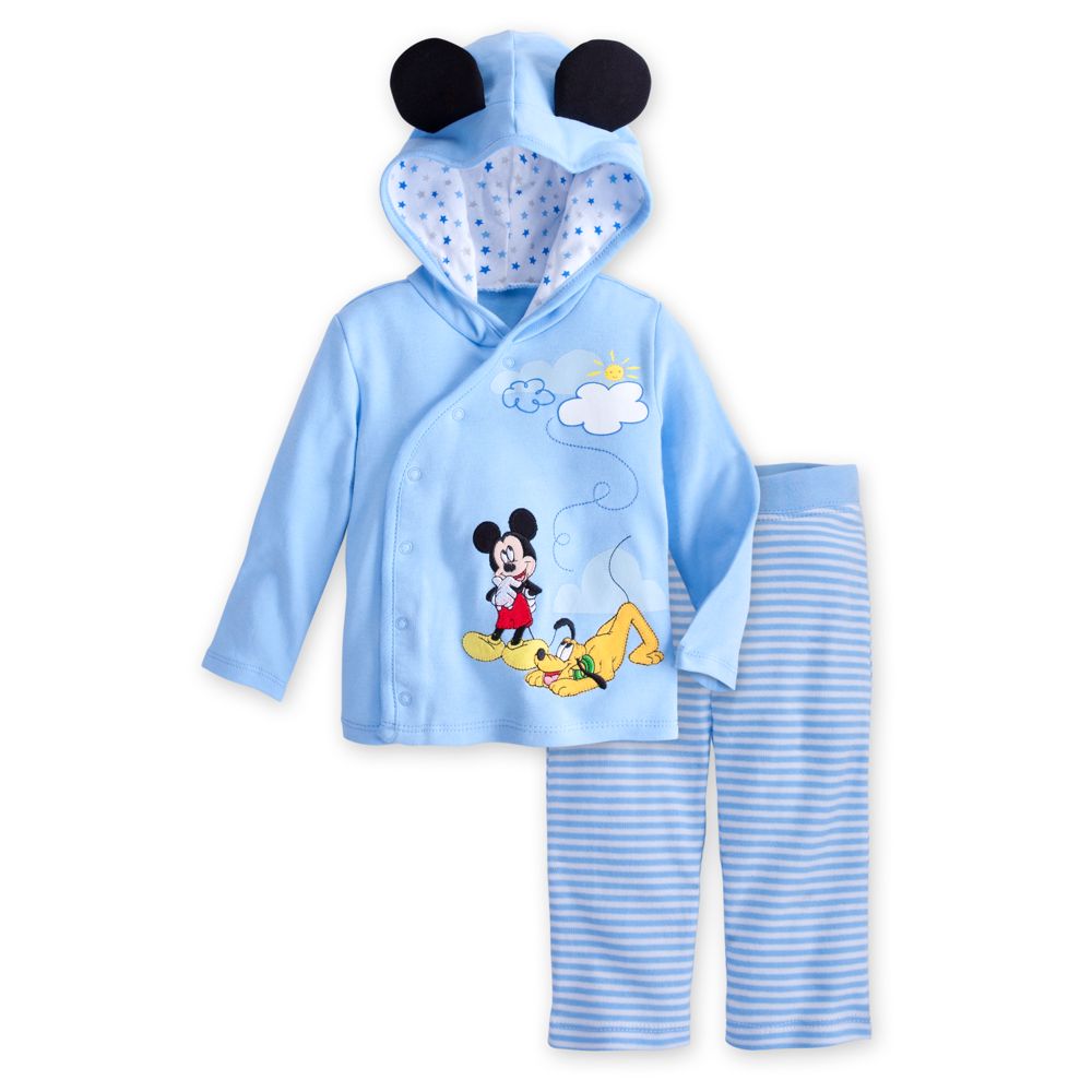 Mickey Mouse and Pluto Hoodie with Pants Set for Baby