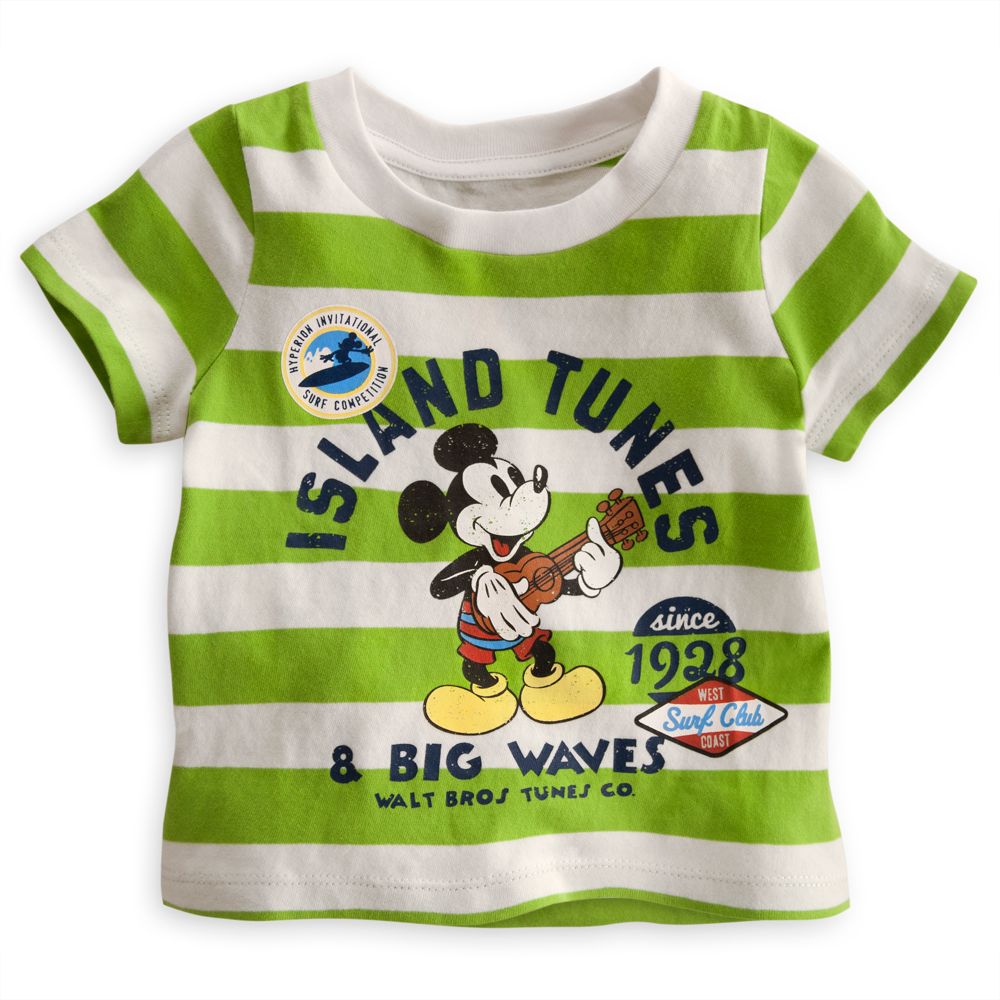 Mickey Mouse Striped Tee for Baby