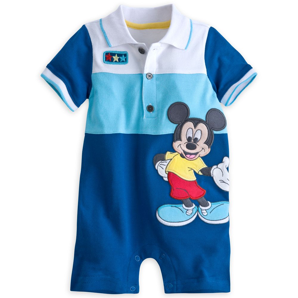 Mickey Mouse Pique Knit Romper for Baby