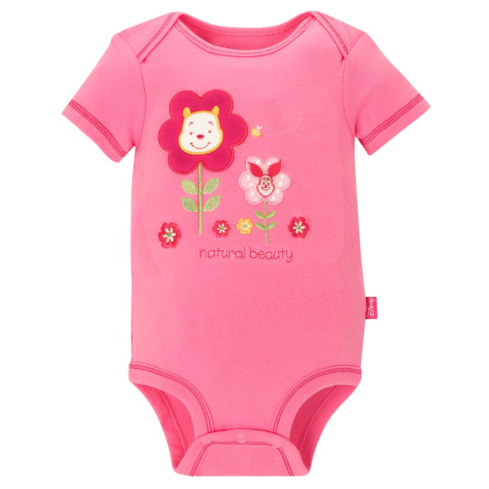 Disney Cuddly Bodysuit for Baby Girls -- Winnie the Pooh ''Natural Beauty''