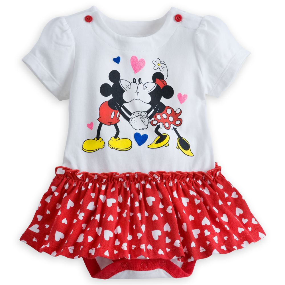 Minnie Mouse Disney Cuddly Bodysuit with Skirt for Baby