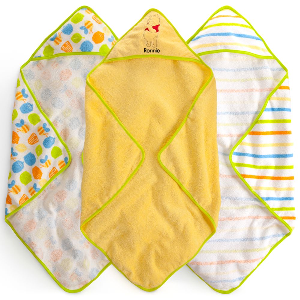 Winnie the Pooh Hooded Towel Set for Baby - Personalizable