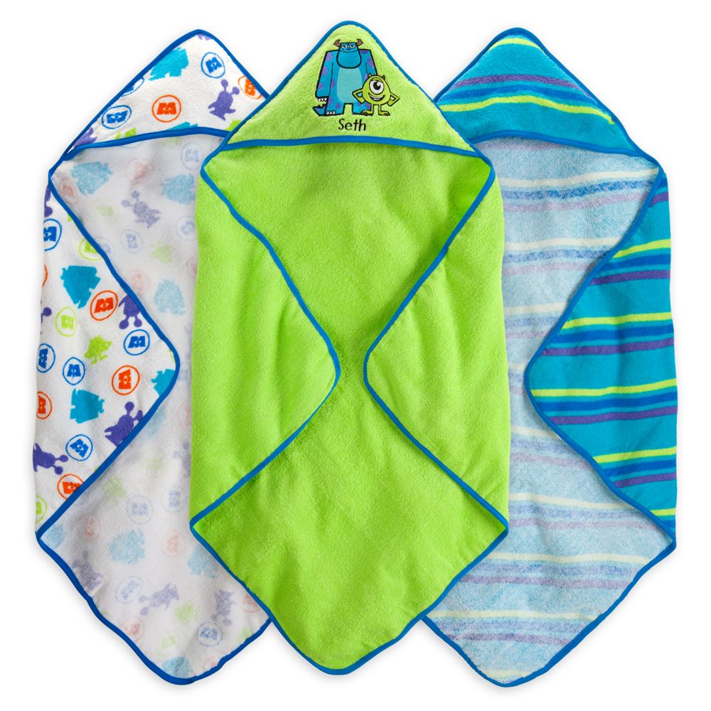 Monsters, Inc. Hooded Towel Set for Baby - Personalizable