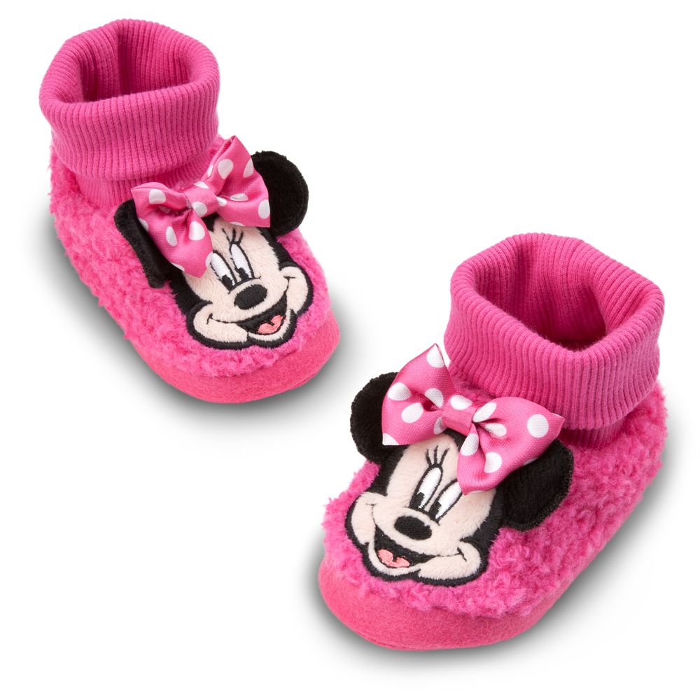 Minnie Mouse Plush Slippers for Baby