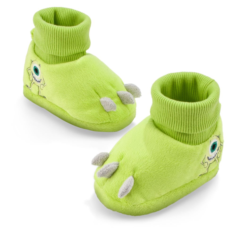 Mike Wazowski Plush Costume Slippers for Baby