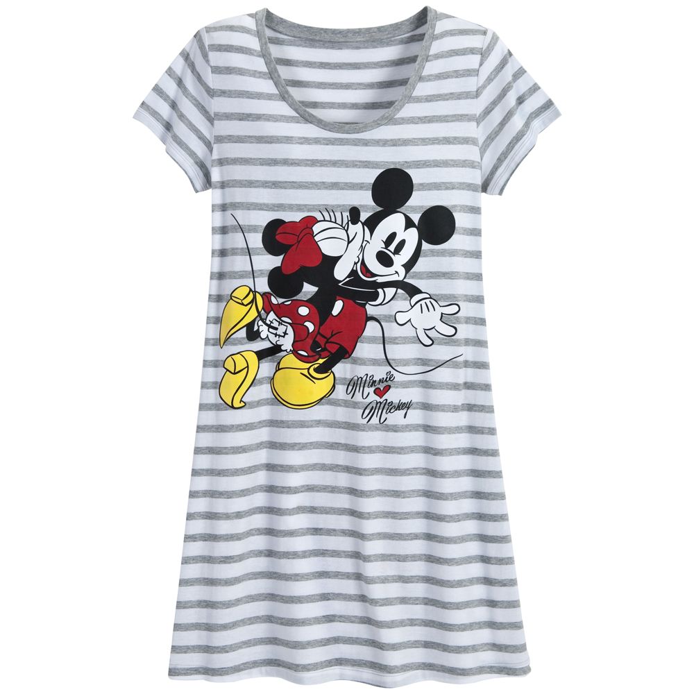 Minnie Hearts Mickey Mouse Nightshirt for Women