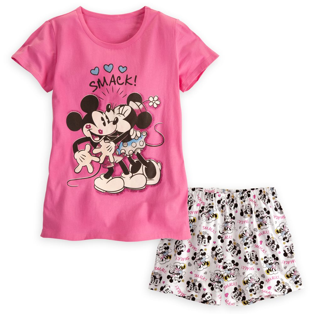Mickey and Minnie Mouse Sleepwear Set for Women
