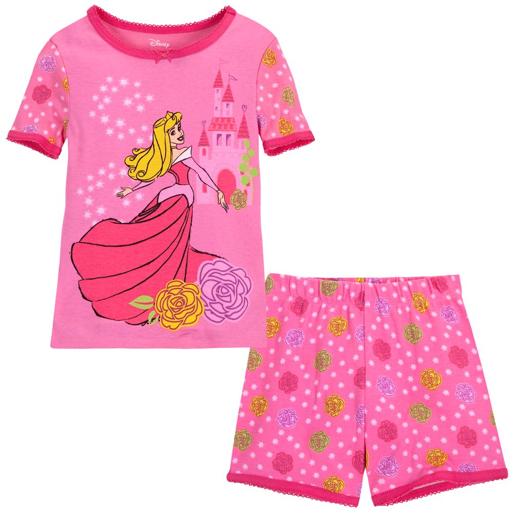 Short Sleeping Beauty PJ Pal for Girls