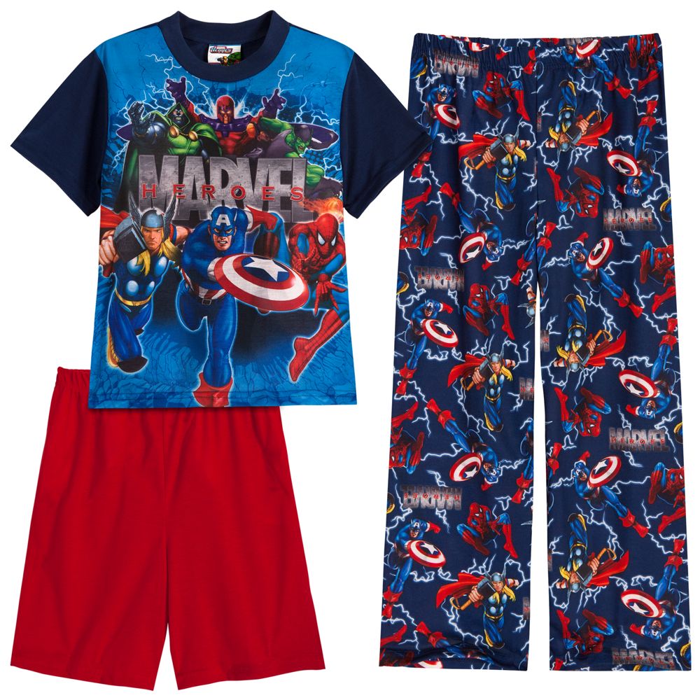 Marvel Superheroes PJ Pal Set -- 3-Pc.