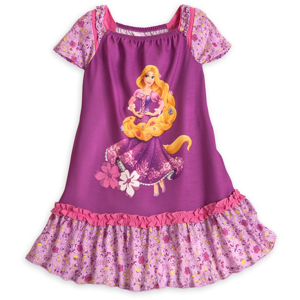 Rapunzel Nightshirt with Cap Sleeves for Girls