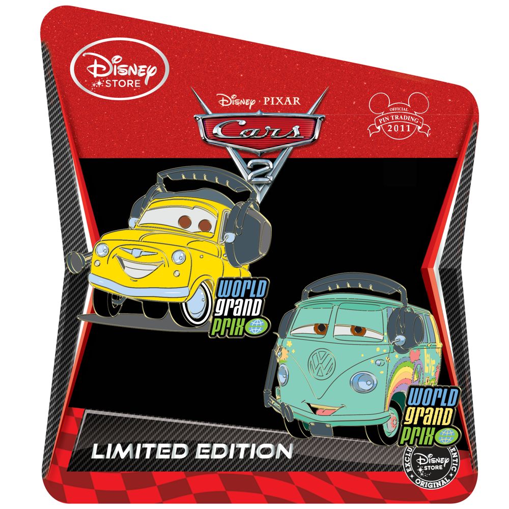 Cars 2 Pin Set: Fillmore and Luigi -- Limited Edition of 350