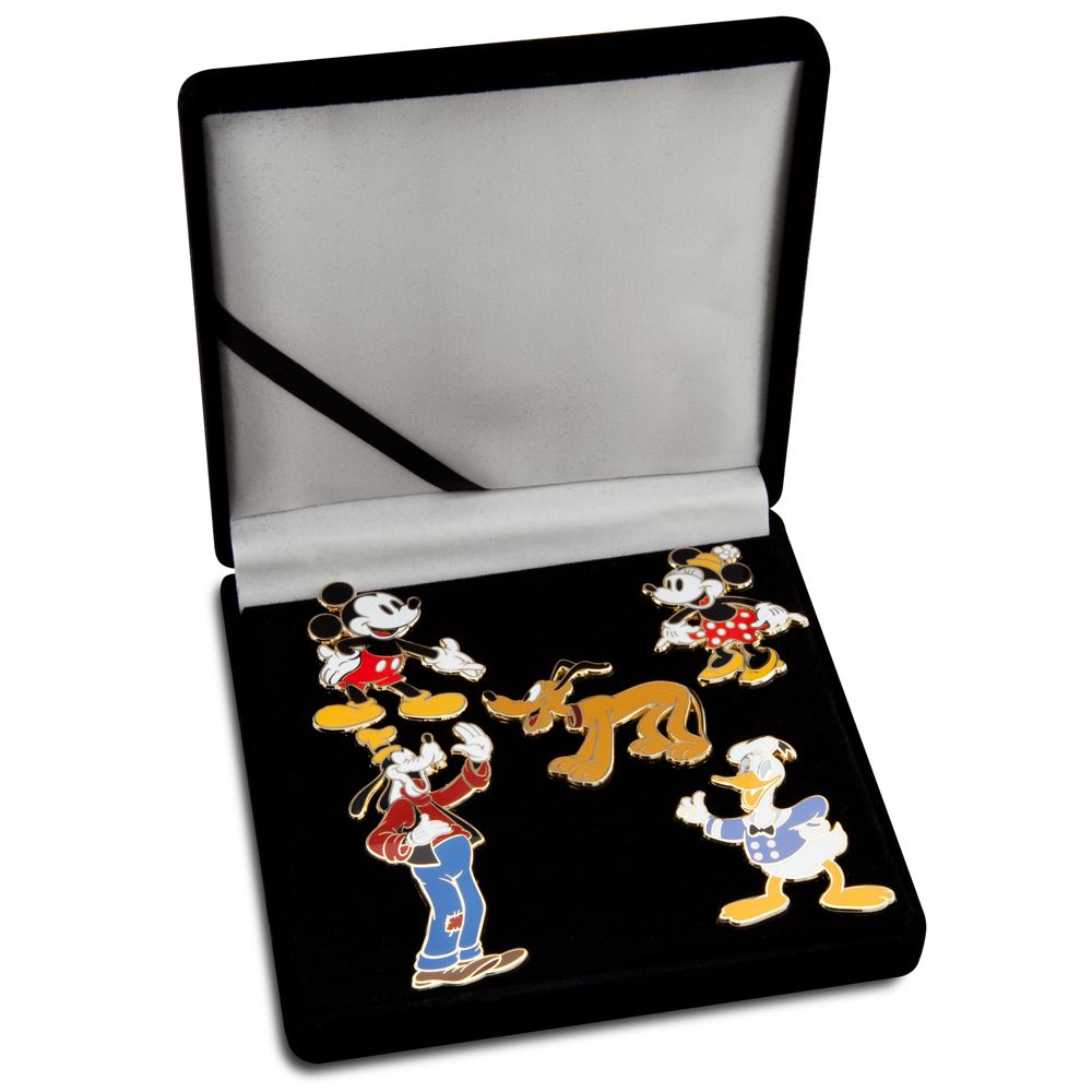 D23 Membership Exclusive Classic Mickey Mouse and Friends Pin Set -- 5-Pc.