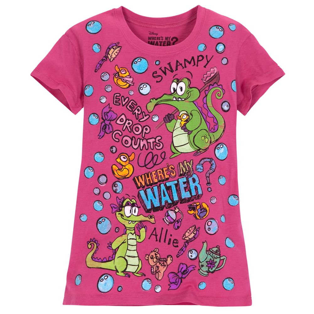 Where's My Water? Allie and Swampy Tee for Girls