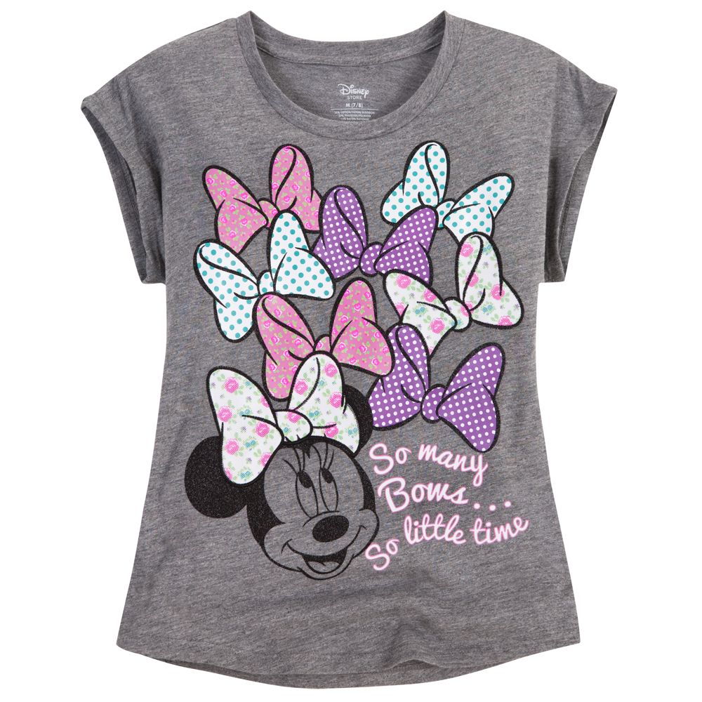 ''So Many Bows, So Little Time'' Minnie Mouse Tee for Girls