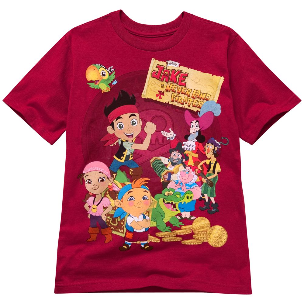 Red Jake and the Never Land Pirates Tee for Boys