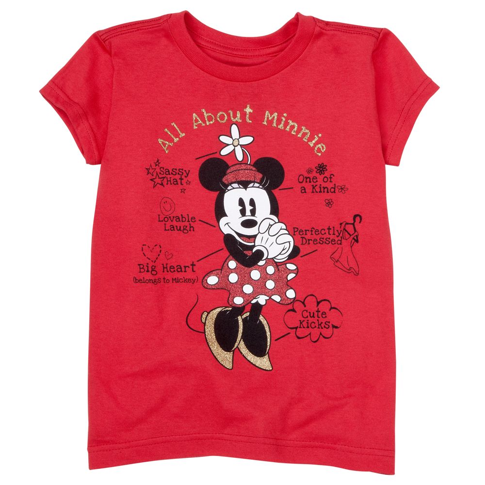 ''All About Minnie'' Minnie Mouse Tee for Girls