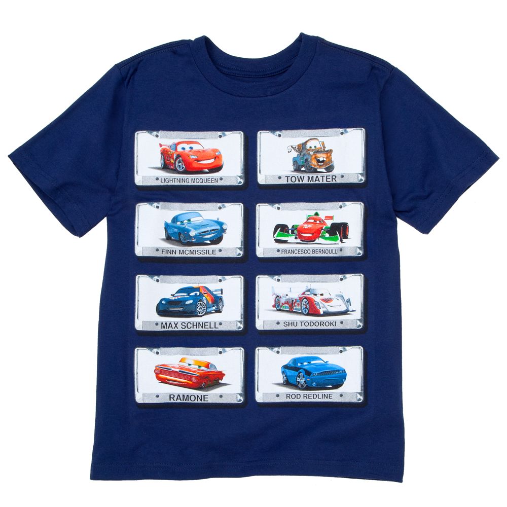 License Plate Cars 2 Tee for Boys