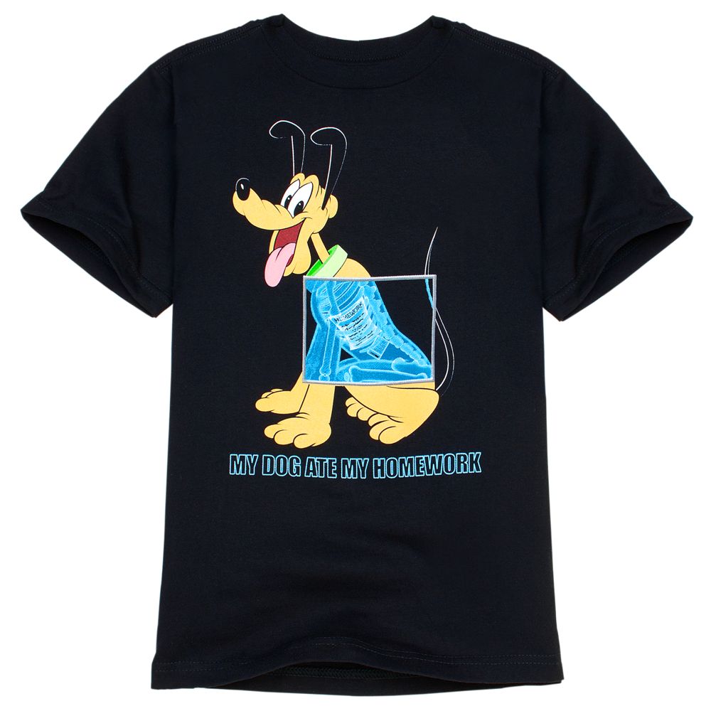 ''My Dog Ate My Homework'' Pluto Tee for Boys