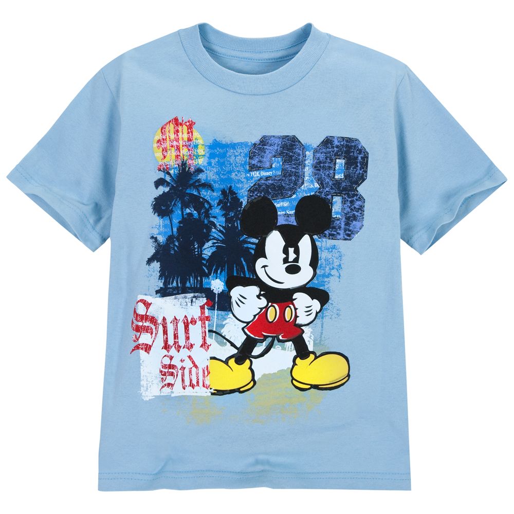 Surf Side Mickey Mouse Tee for Boys