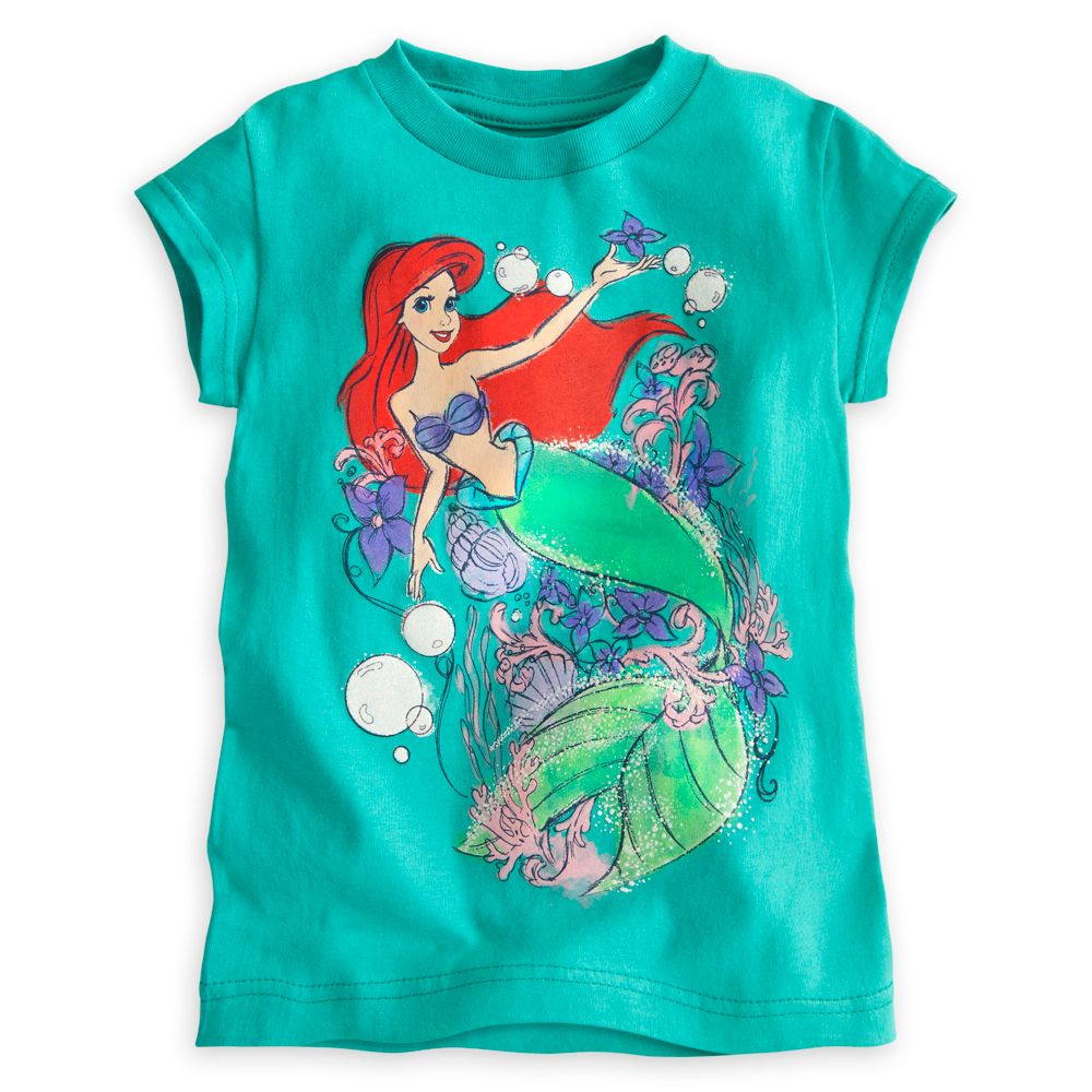 Ariel Bubbles Tee for Girls