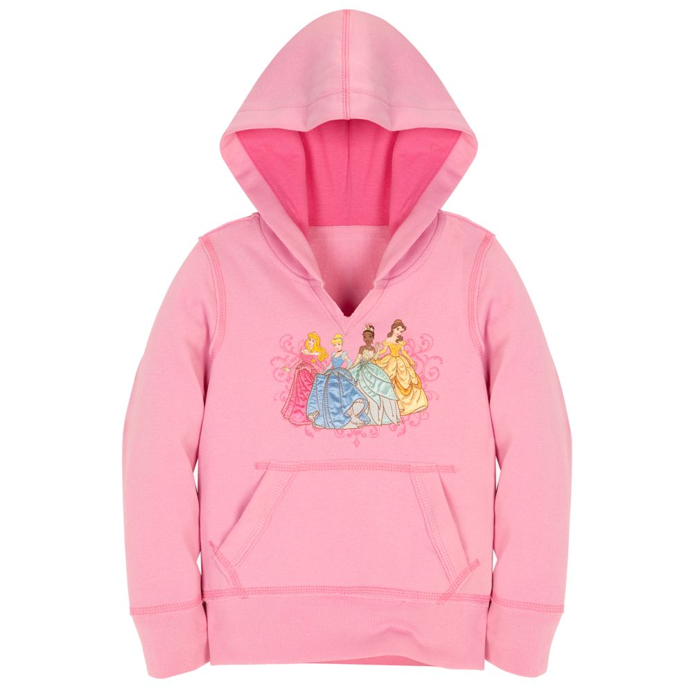 Pink Disney Princess Pullover Hoodie for Girls