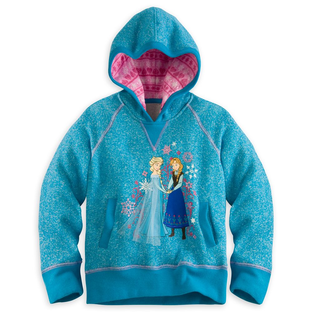 Anna and Elsa Pullover Hoodie for Girls - Frozen