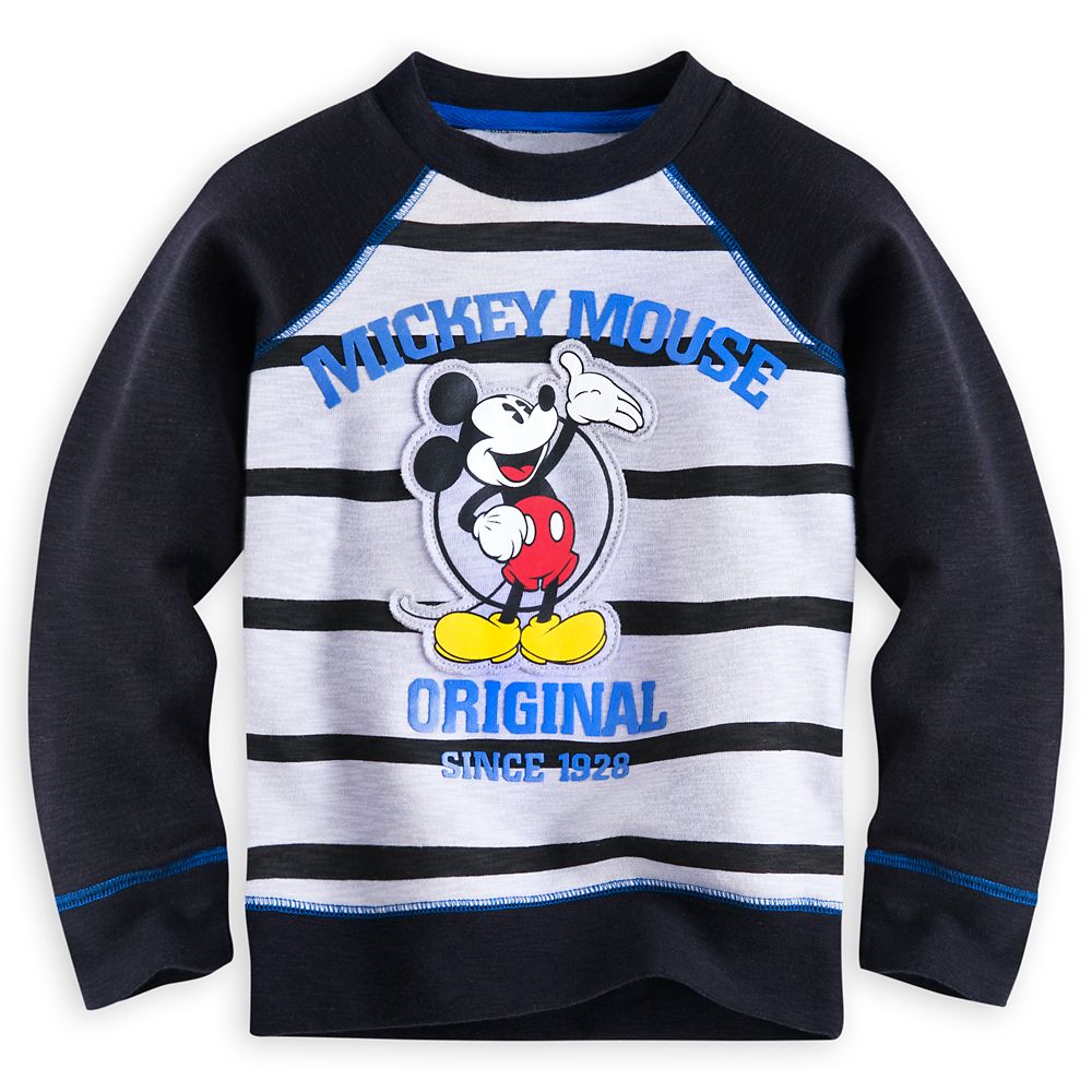 Mickey Mouse Striped Sweatshirt for Kids