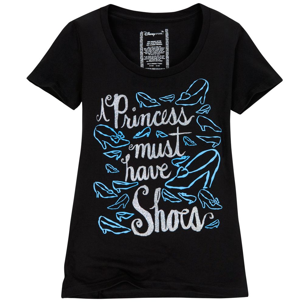 ''A Princess Must Have Shoes'' Disney Princess Tee for Women -- Made With Organic Cotton