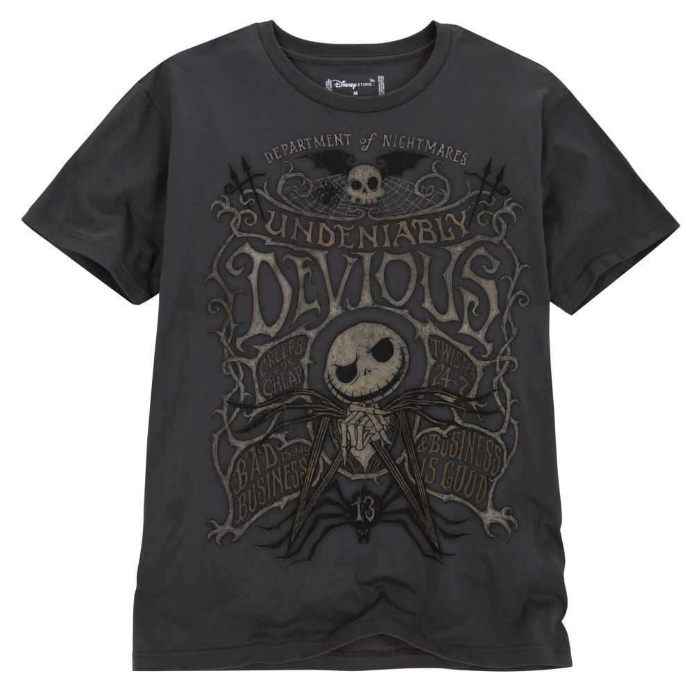 ''Department of Nightmares'' Jack Skellington Tee for Men -- Made With Organic Cotton