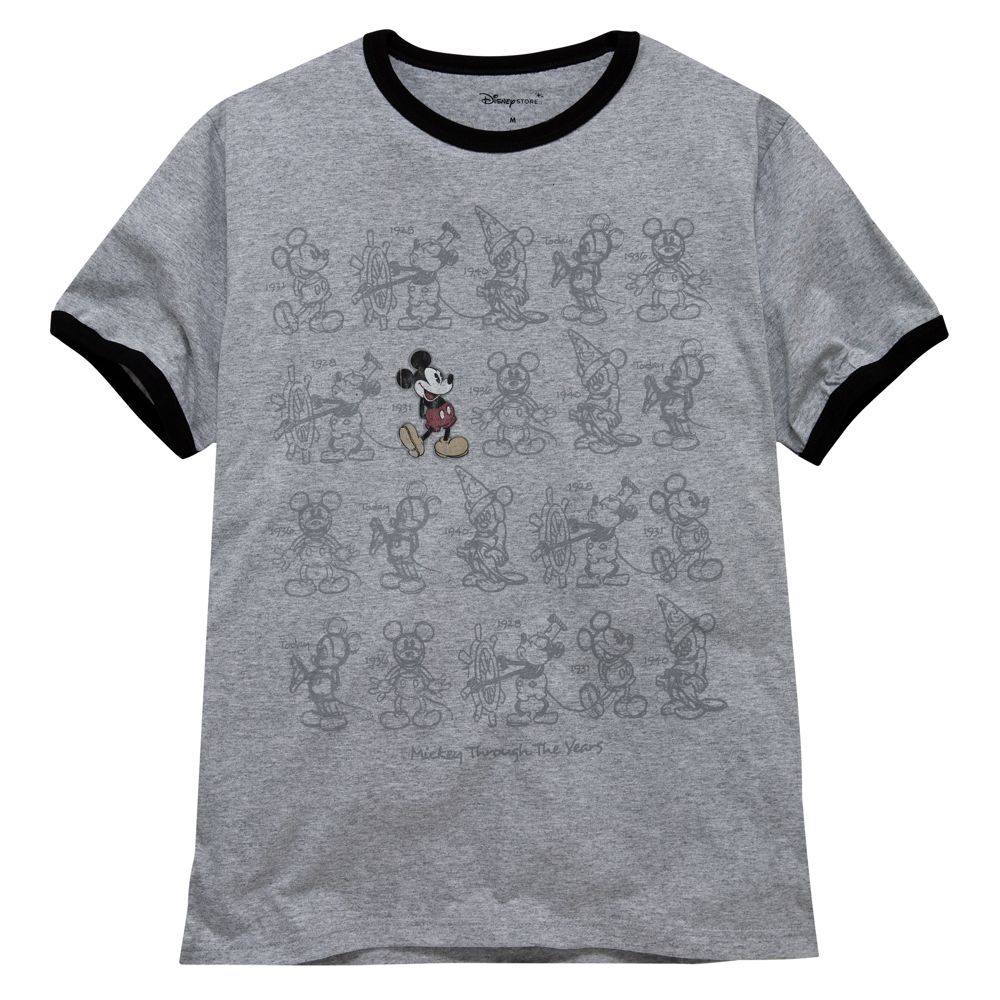 Ringer ''Mickey Through the Years'' Mickey Mouse Tee for Men