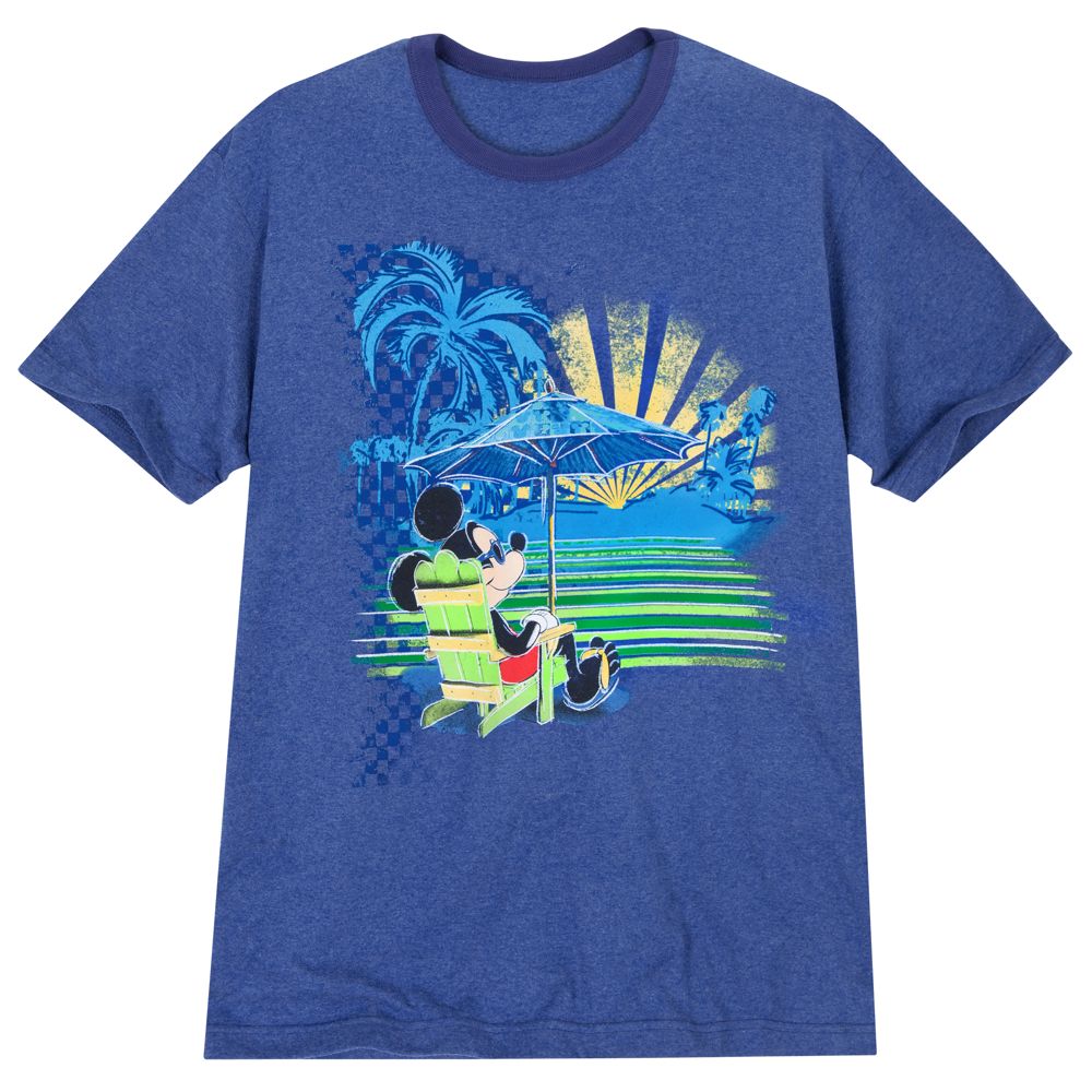 Beach Mickey Mouse Tee for Men