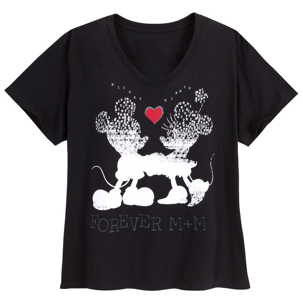 Forever M+M Mickey Mouse and Minnie Mouse Tee for Women -- Plus Size