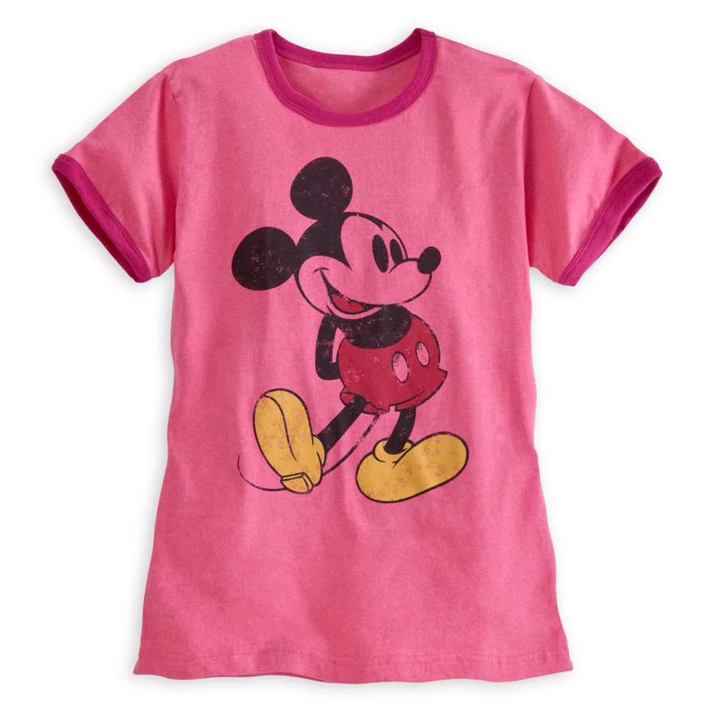 Mickey Mouse Ringer Tee for Women