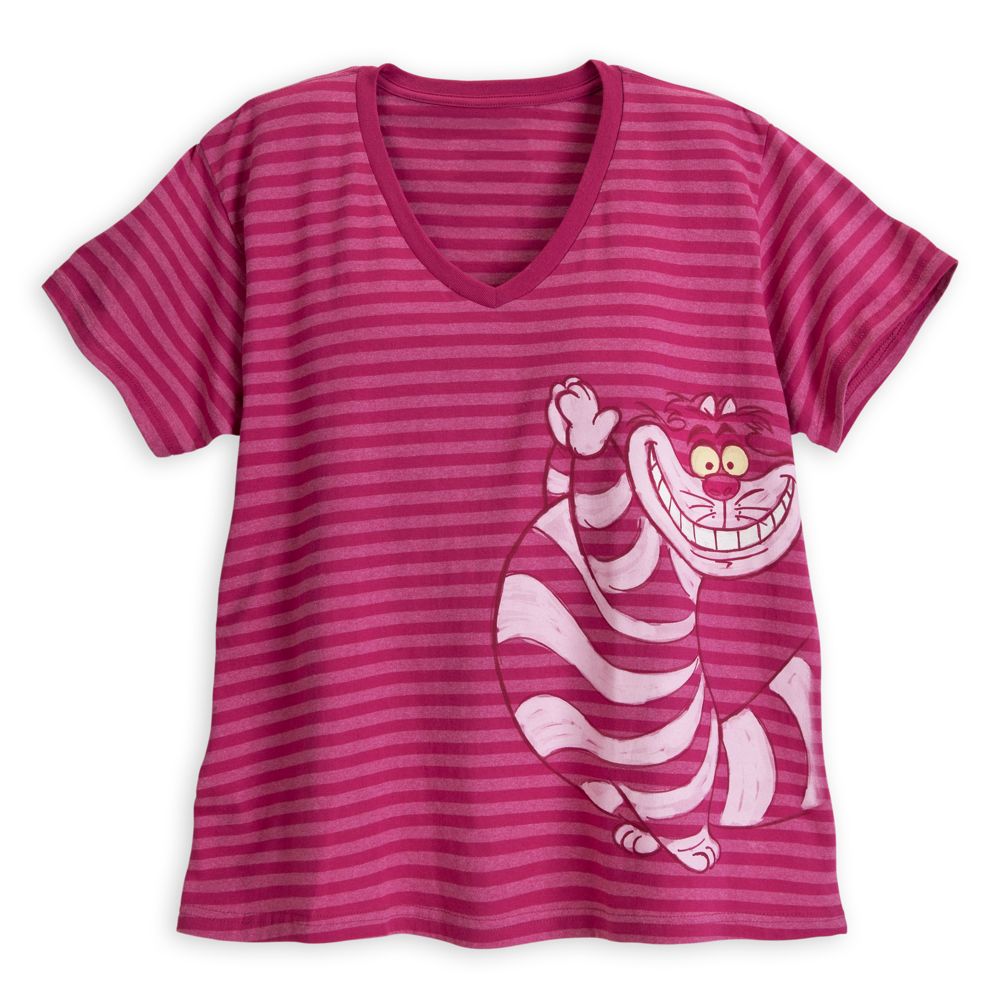 Cheshire Cat Striped Tee for Women - Plus Size