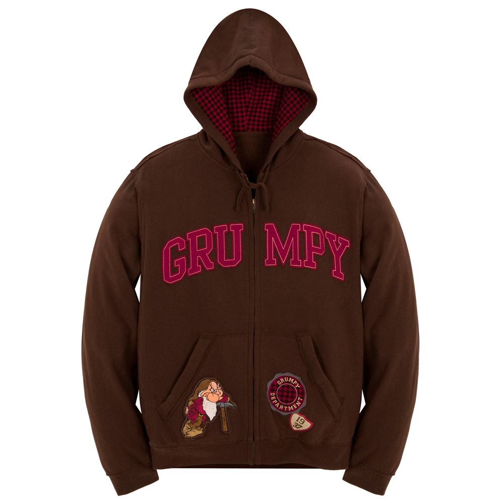 Zip Fleece Grumpy Hoodie for Men