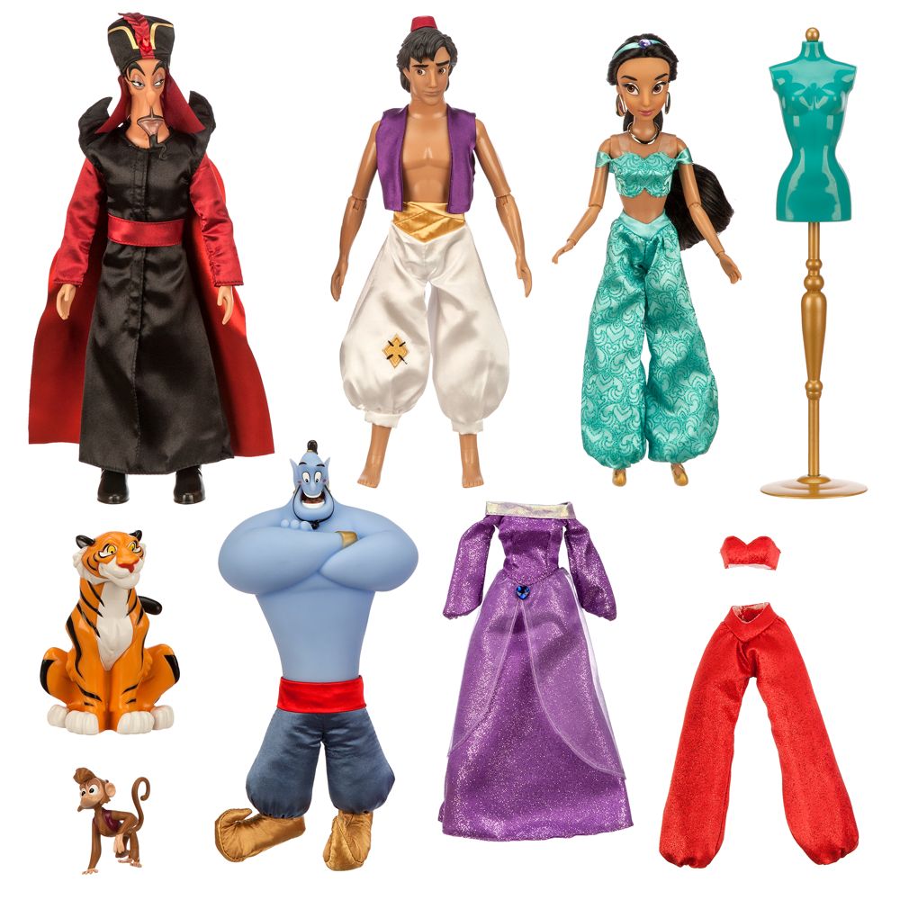 jasmine and aladdin doll set