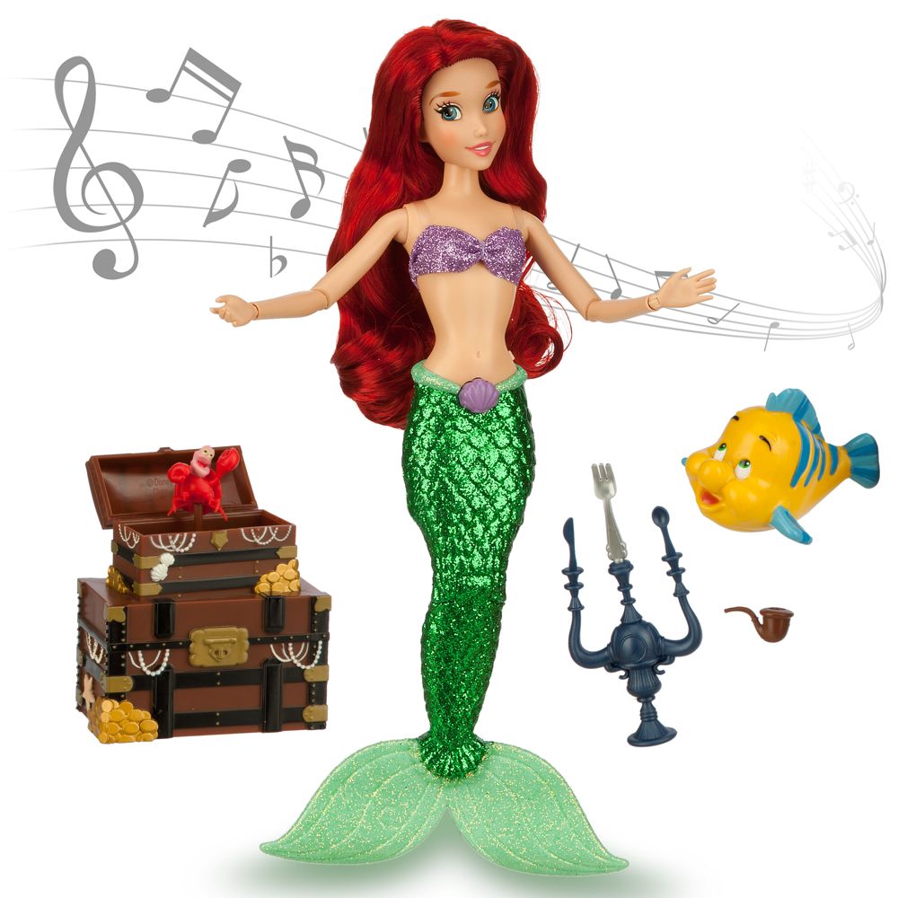 Ariel Deluxe Singing Doll Set - 11''