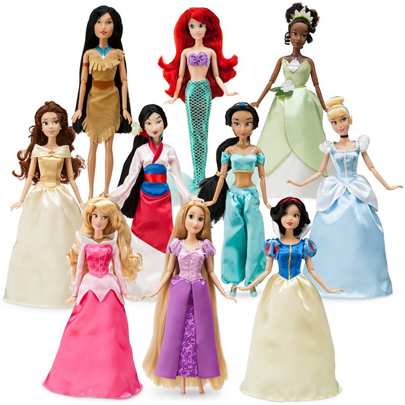 disney store princess doll set