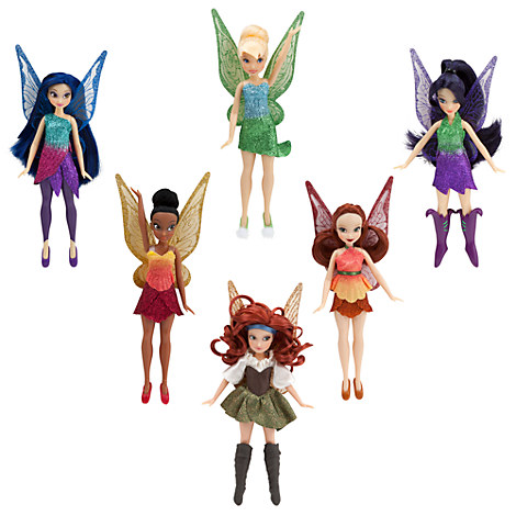 Disney Pirate Fairies Tinkerbell Mini Doll Set Zarina Fawn Silvermist Iridessa 