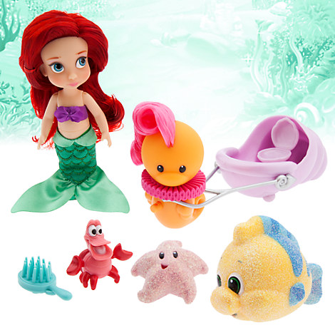 Disney Animators' Collection Ariel Mini Doll Play Set - 5''