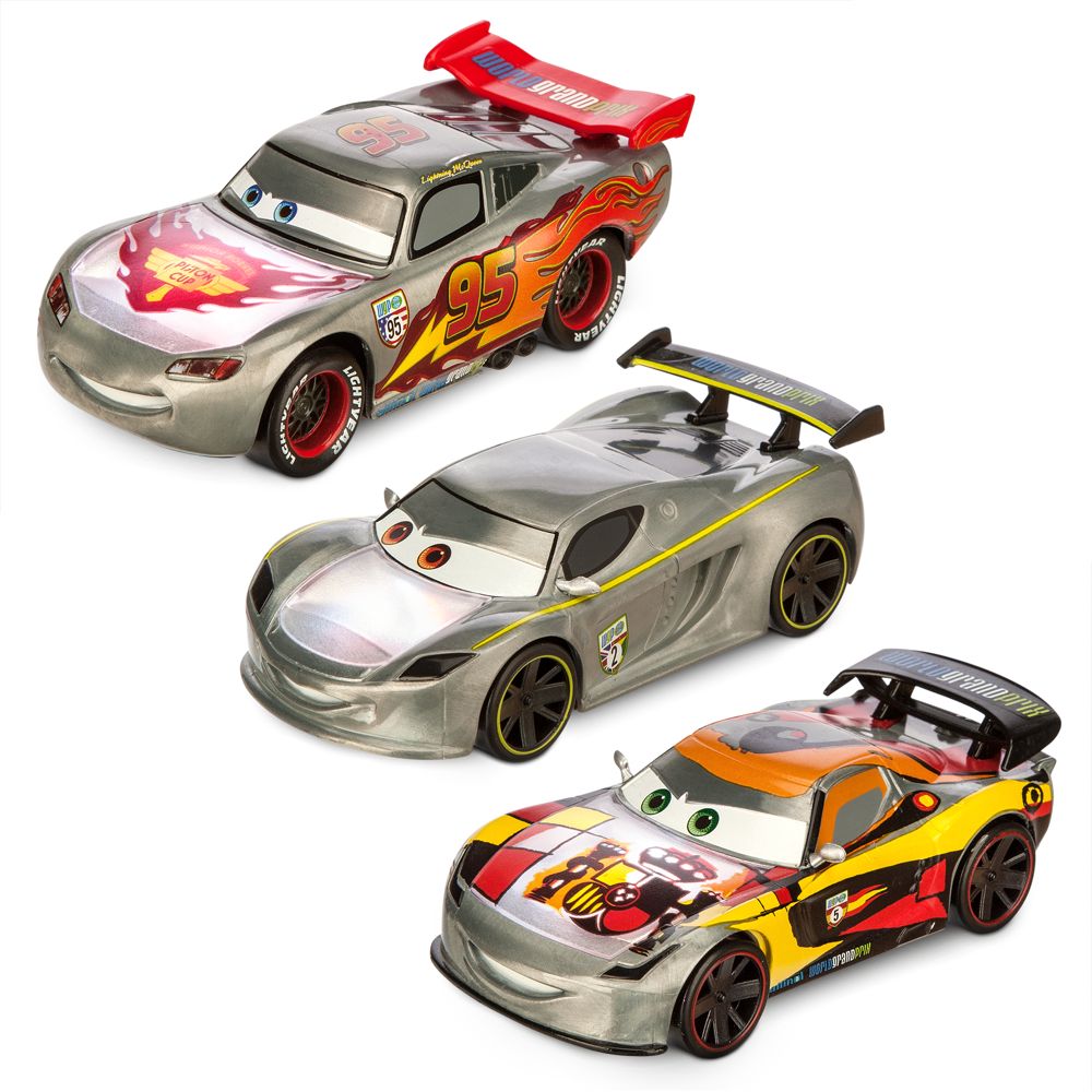 Cars Silver Light-Up Die Cast Set