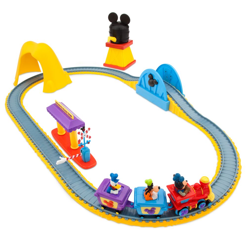 mickey mouse clubhouse ride on train track set