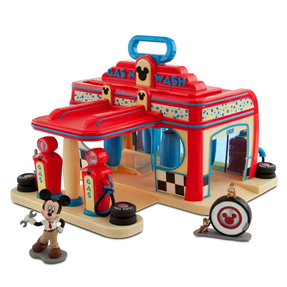 Mickey Mouse Gas 'N Wash Play Set