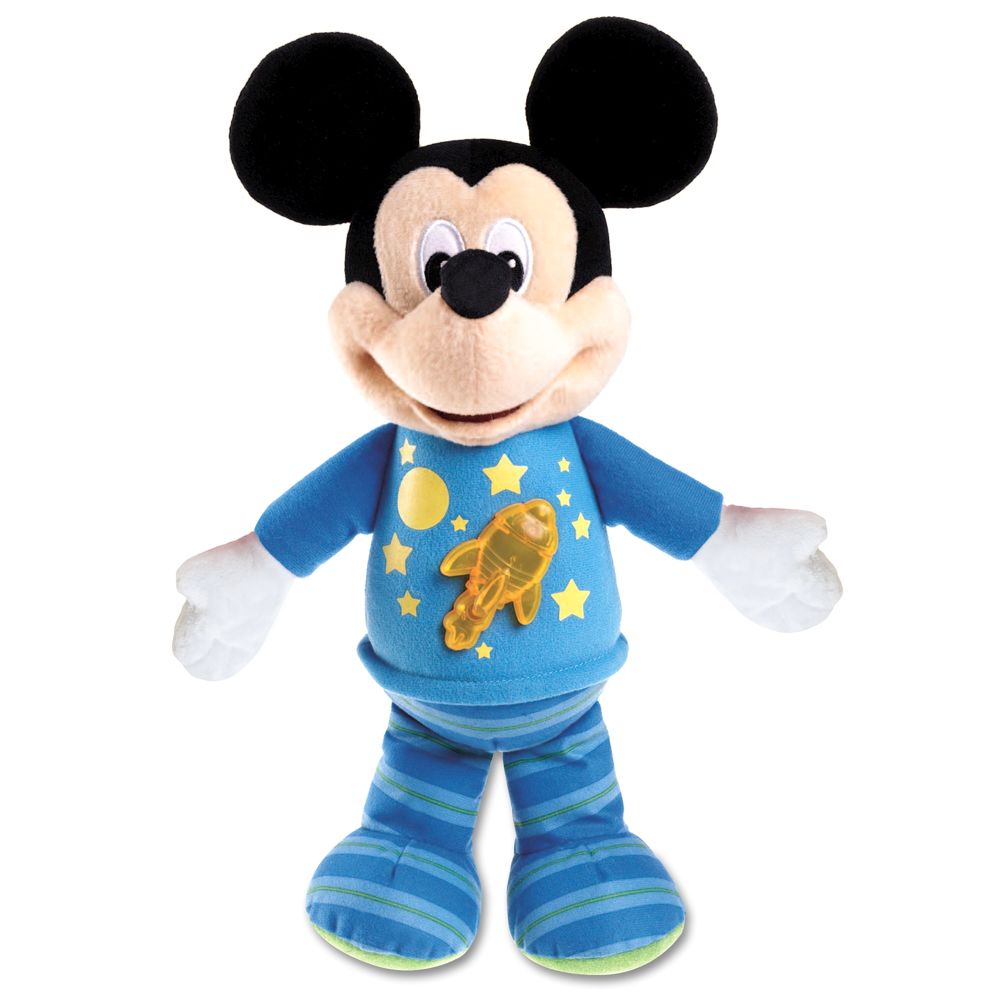 Bedtime Rocket Mickey Mouse Plush -- 12'' H