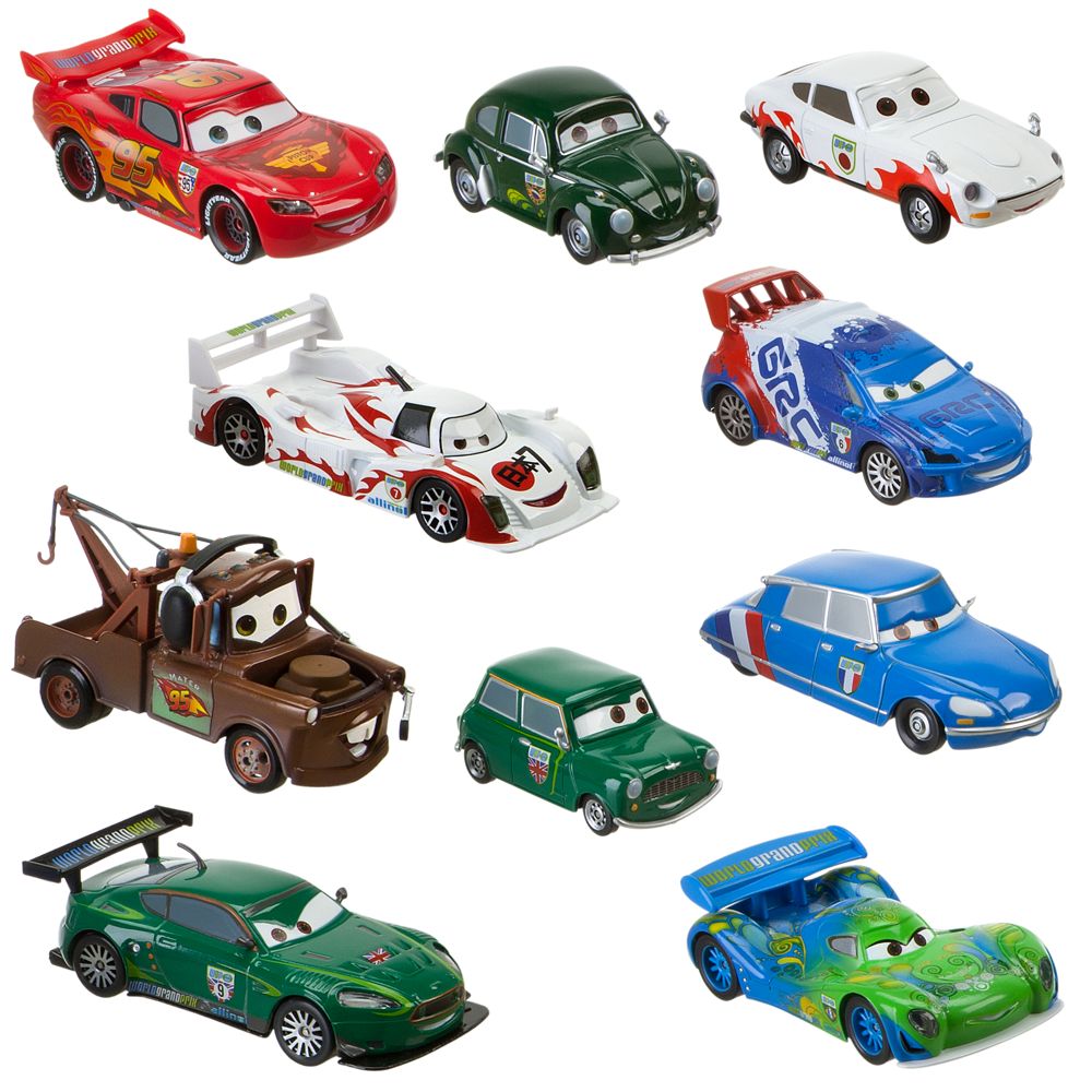 Cars 2 World Grand Prix Racer Crew Chief Die Cast Car Set