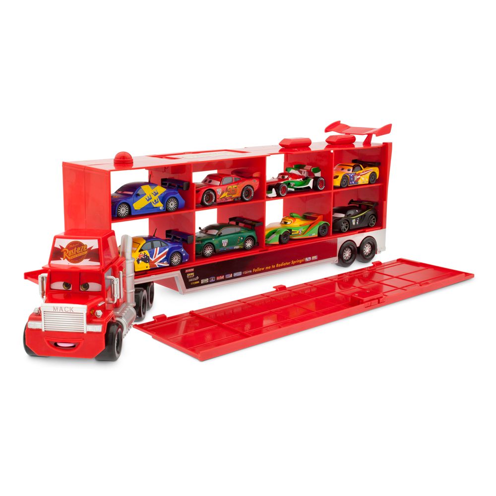 mack carrier & mud wash cars play set